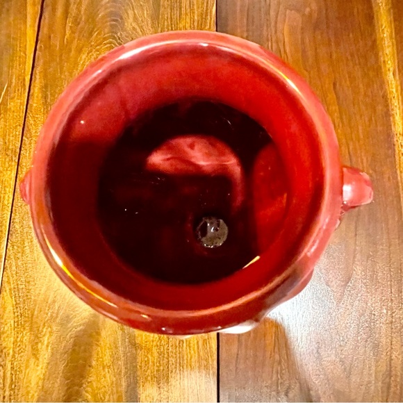 Vintage Haeger Pottery Urn Style Vase. Cranberry Glaze - Picture 4 of 14